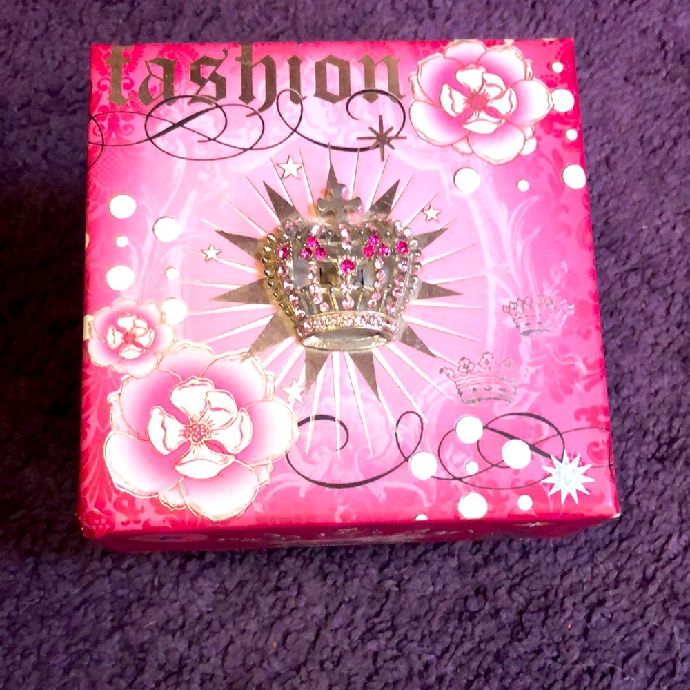 Cross Crown Rhinestone Candle Gift Box